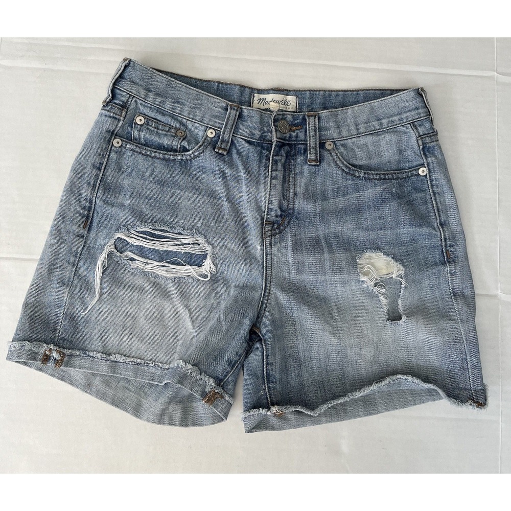 Madewell High Rise Denim Shorts Casual Blue Jean Shorts Size 26